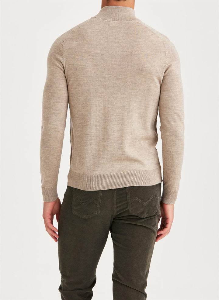 Merino John Zip Khaki