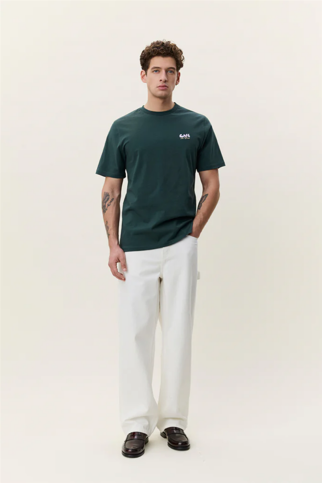 Café T-Shirt Pine Green