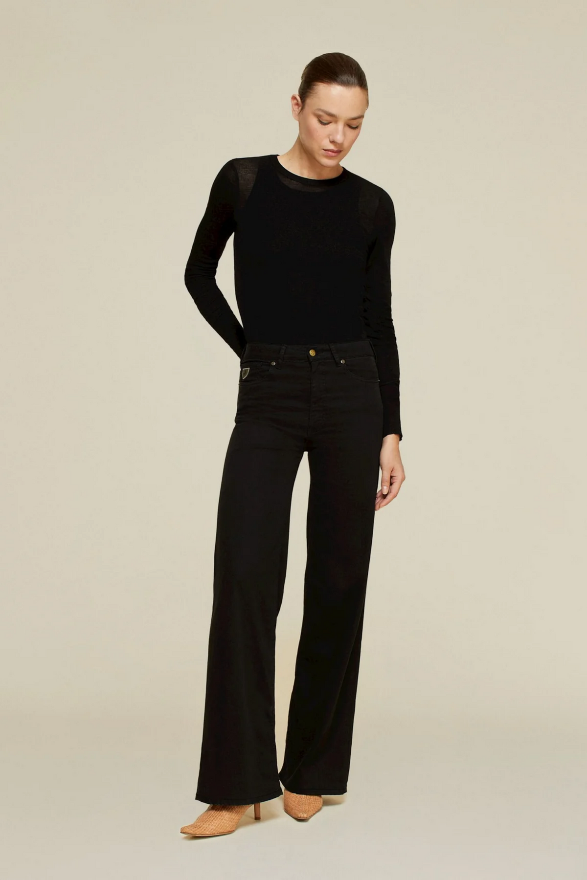 Palazzo Lea Soft Colour- Black