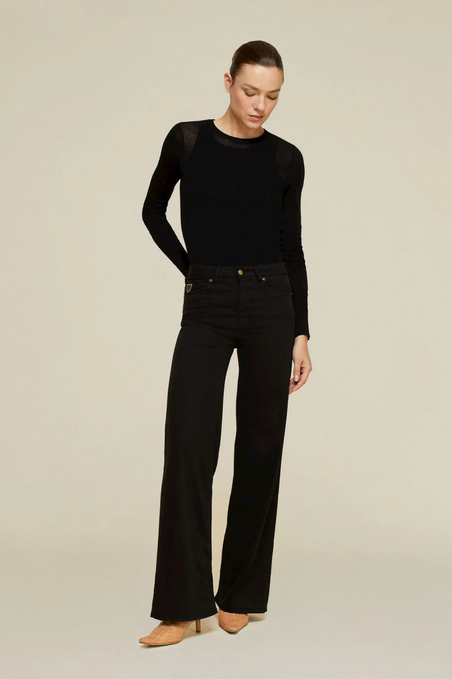 Palazzo Lea Soft Colour- Black