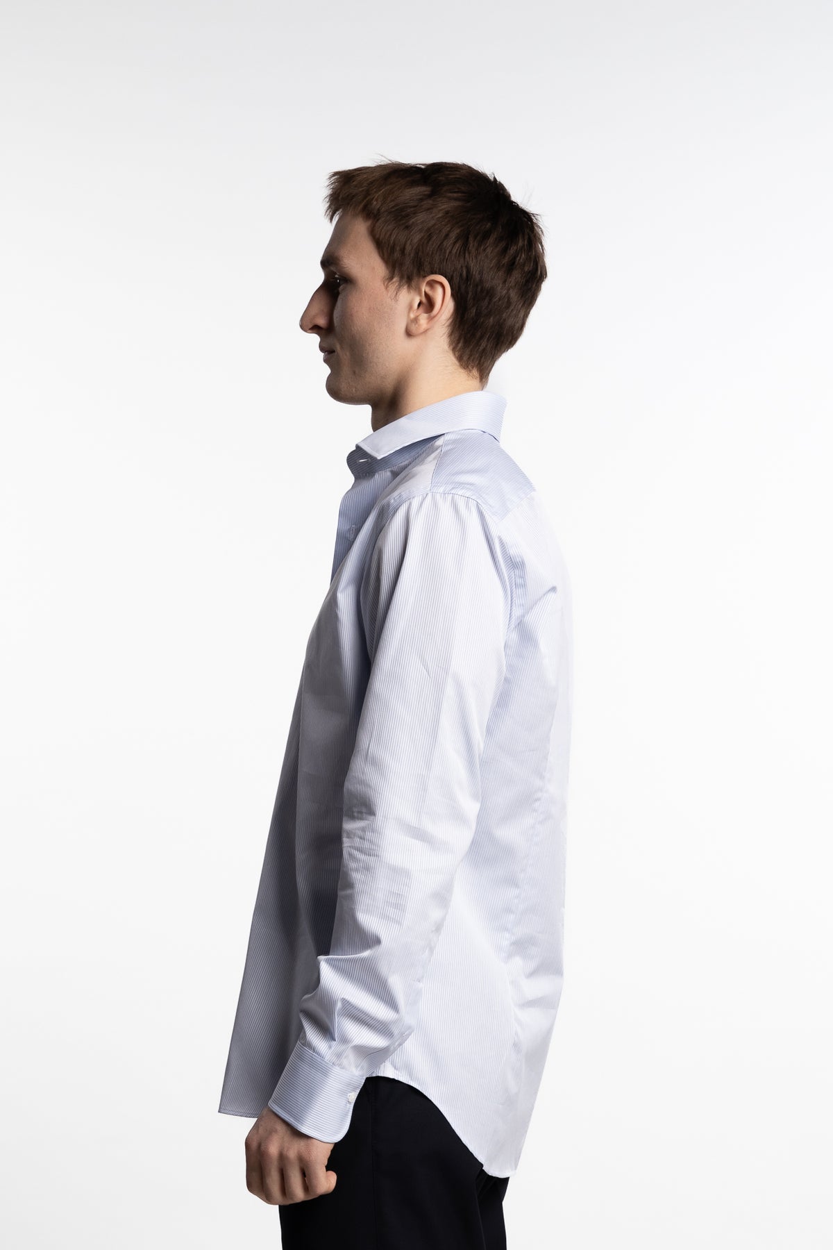 Cotton Shirt Blue Stripe