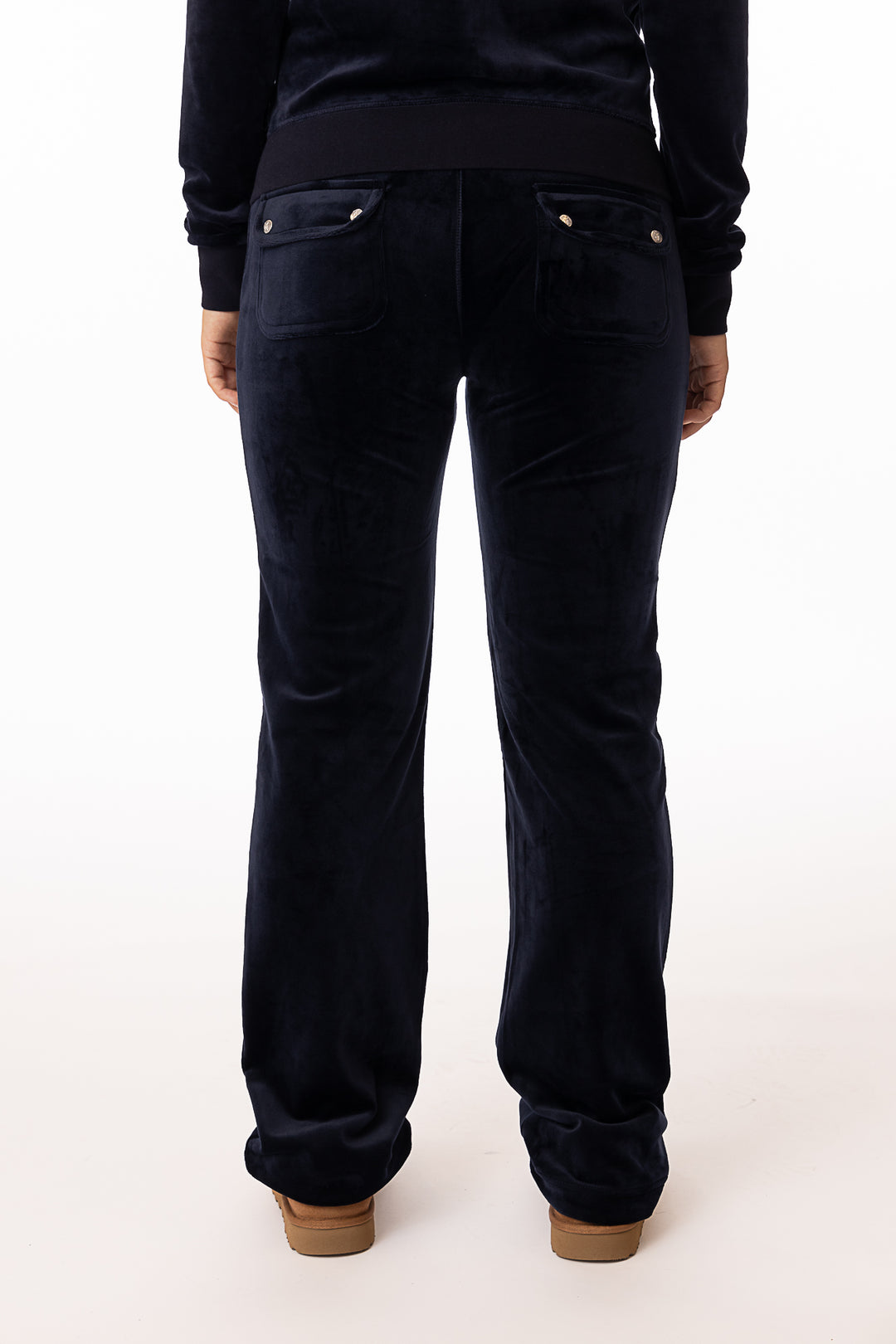 Del Ray Classic Velour Pant Pocket- Night Sky