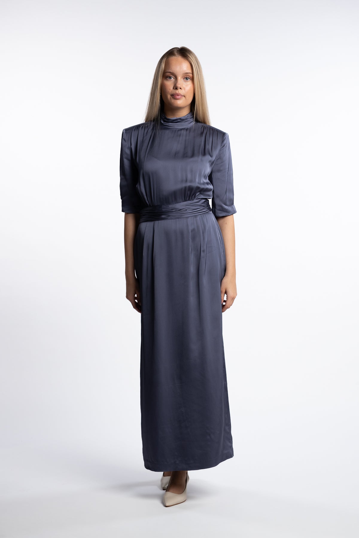 Beronia Dress- Mid Blue