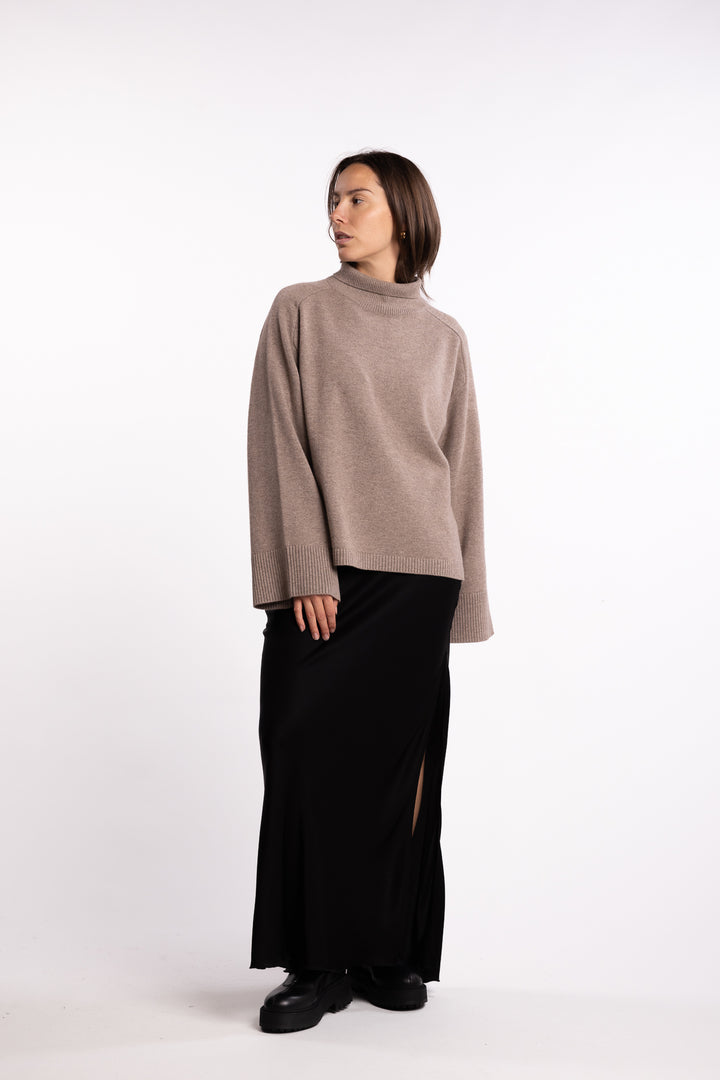 Cape Cod Turtleneck- Wheat