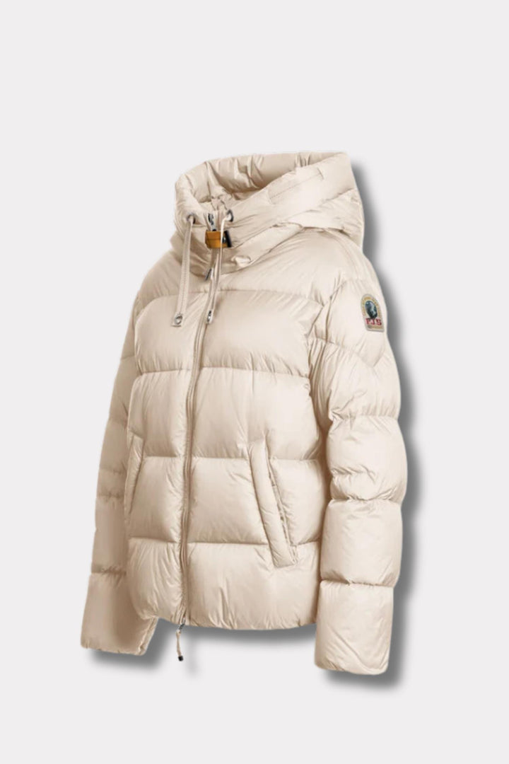 Tilly Hooded Down Jacket - Moonbeam