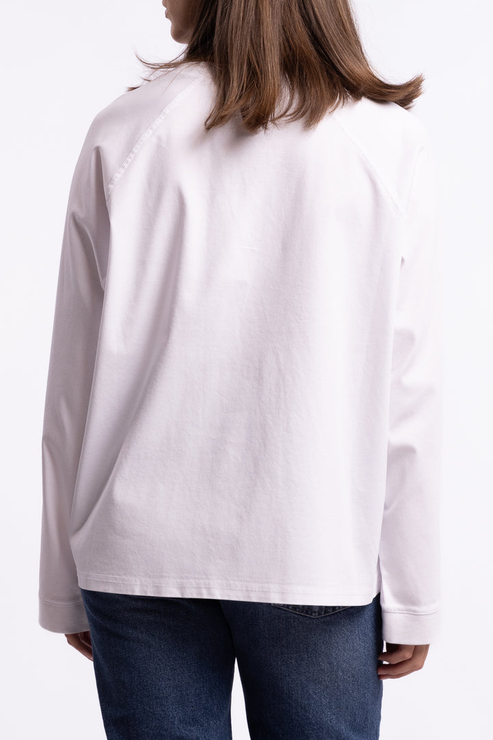 Thelma LS Cotton Tee- White