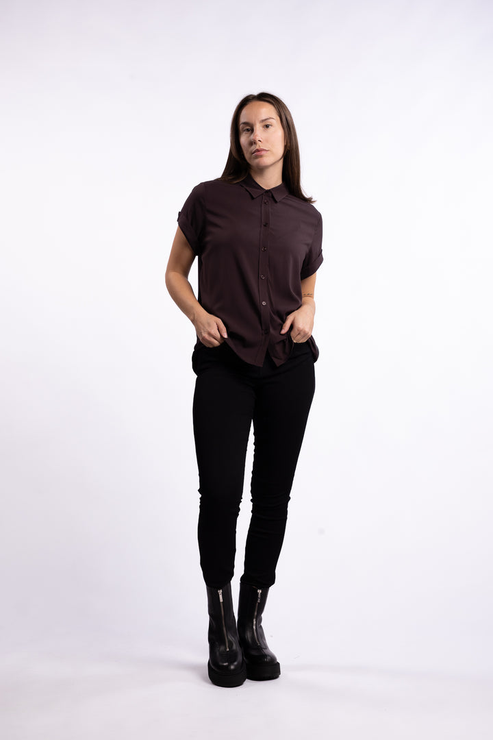Majan SS Shirt 9942 - Black Coffee