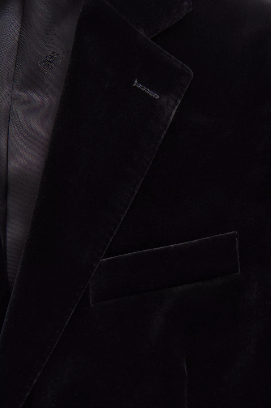 Fogerty Velour Blazer Black