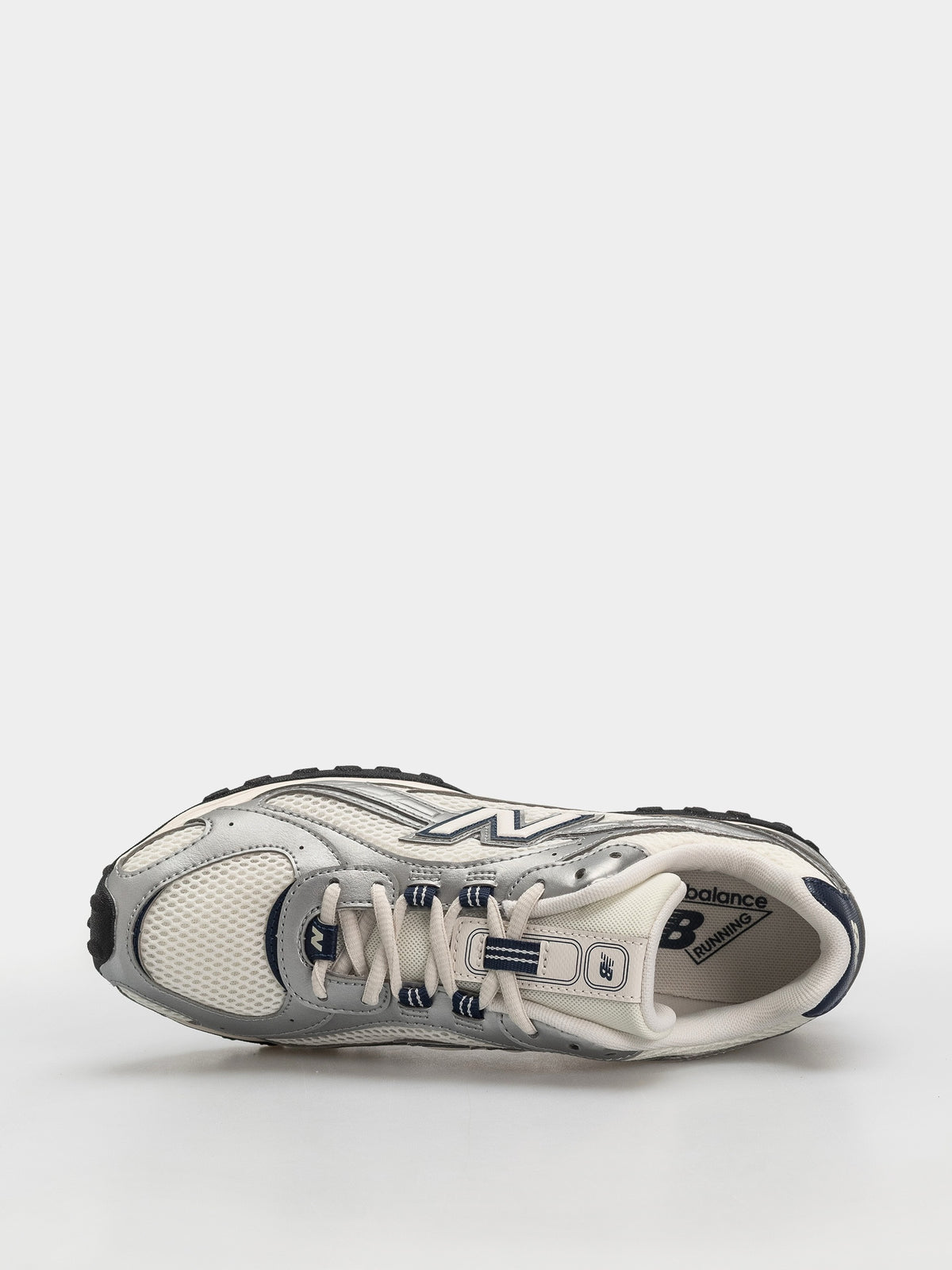 204L- Sea Salt/ Silver Metallic/ NB Navy