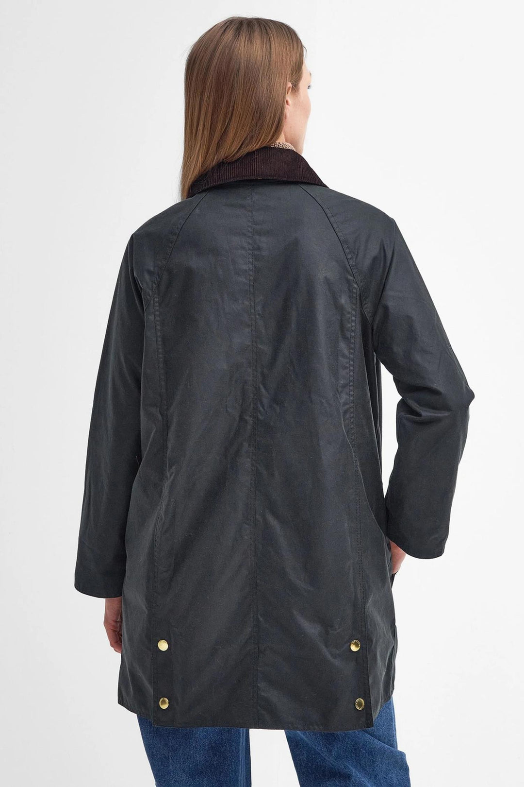 Long Beadnell Wax Jacket- Sage
