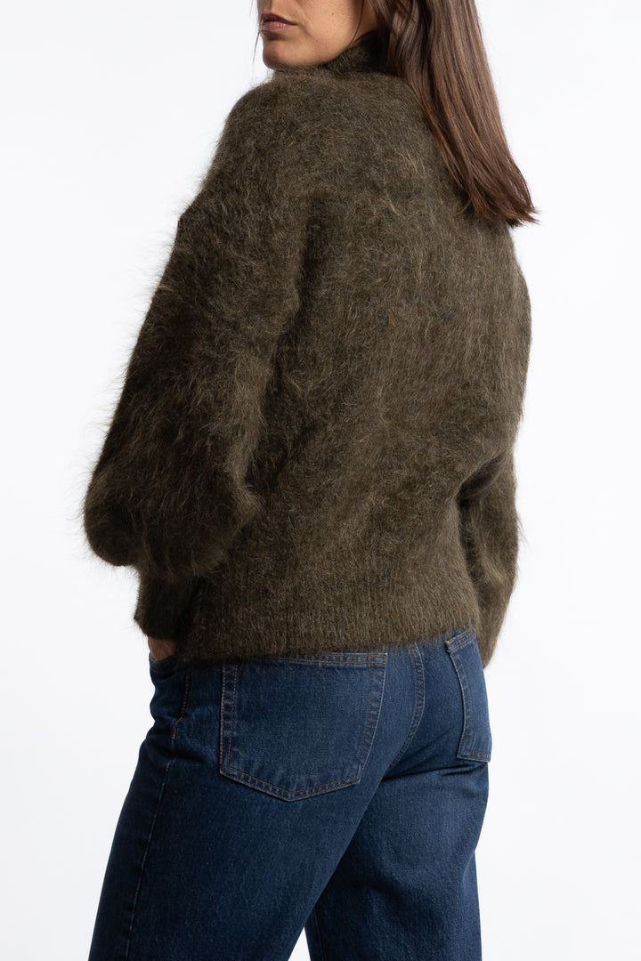 Li Chunky Sweater- Moss green