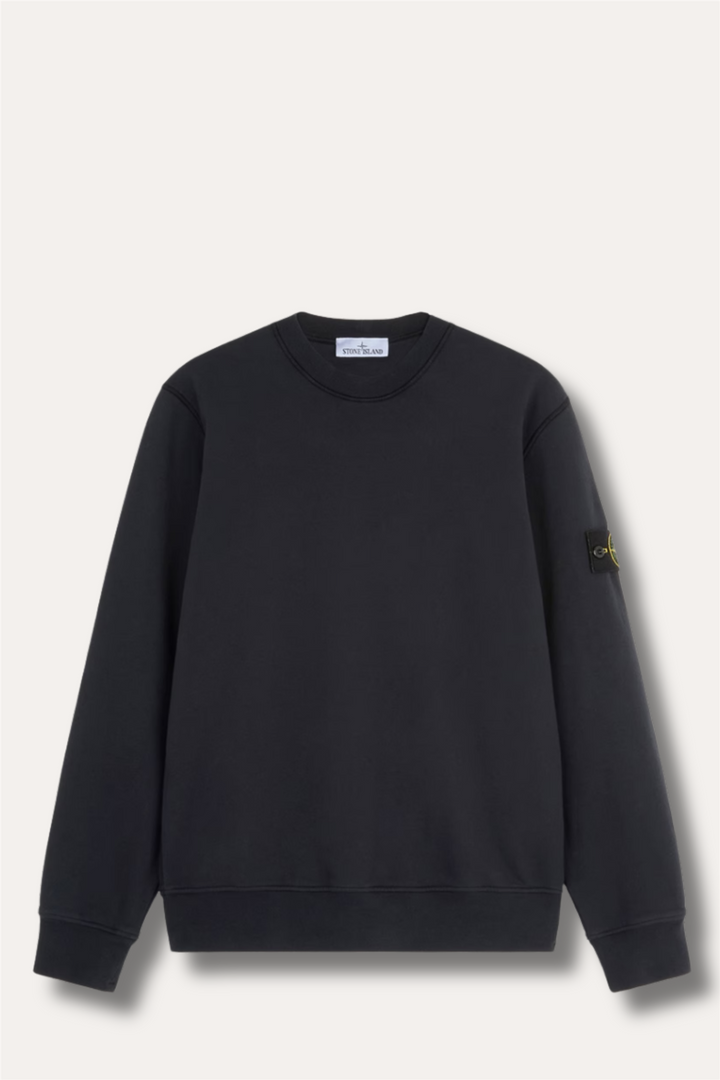 6100060 Organic Cotton Fleece Regular-fit Crewneck Navy Blue