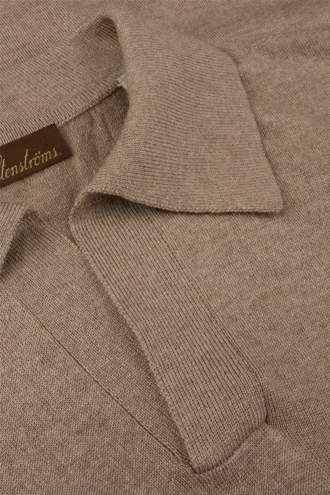Polo Shirt Knitted Silk/Cashmere Beige