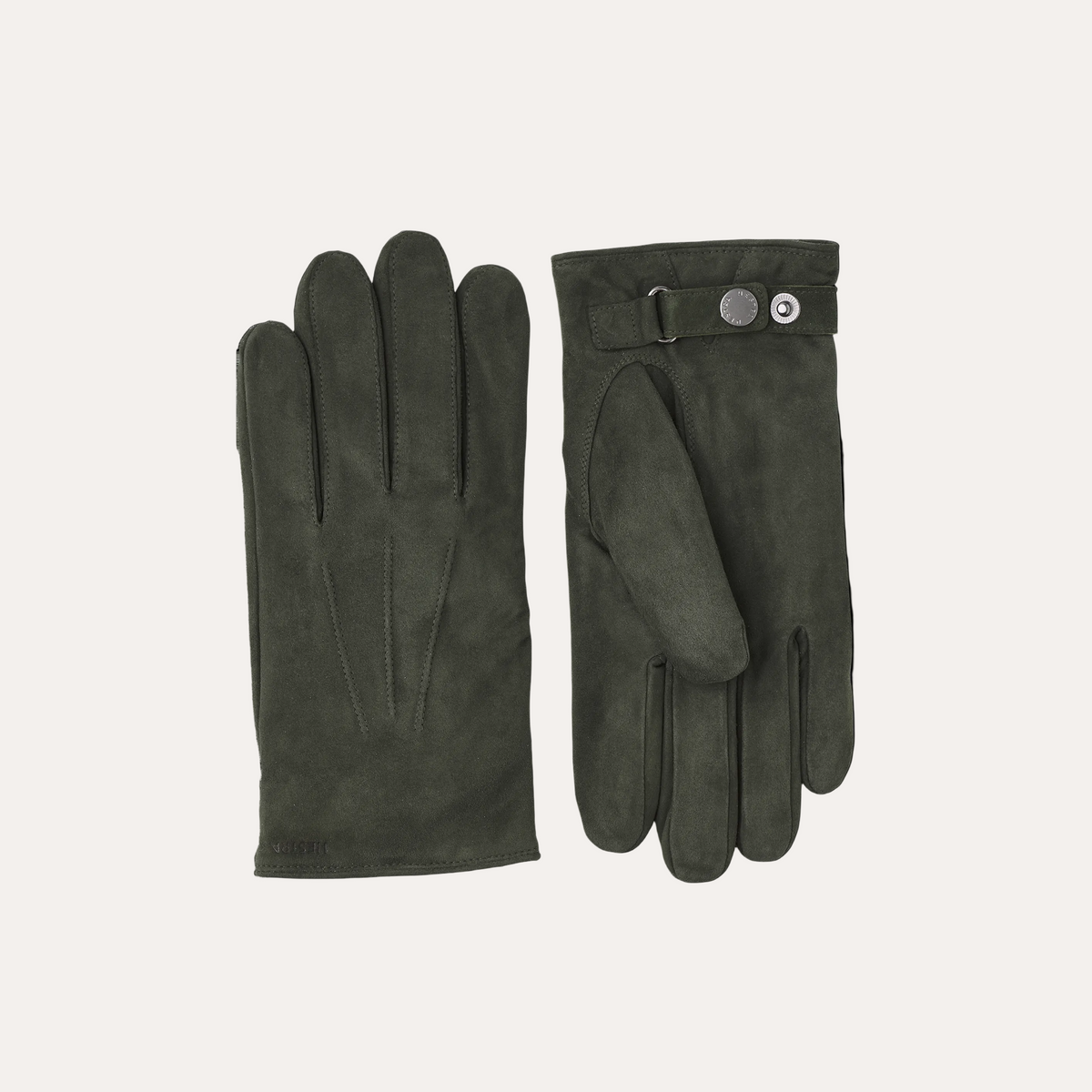 Robert Suede Leather Gloves Dark Olive