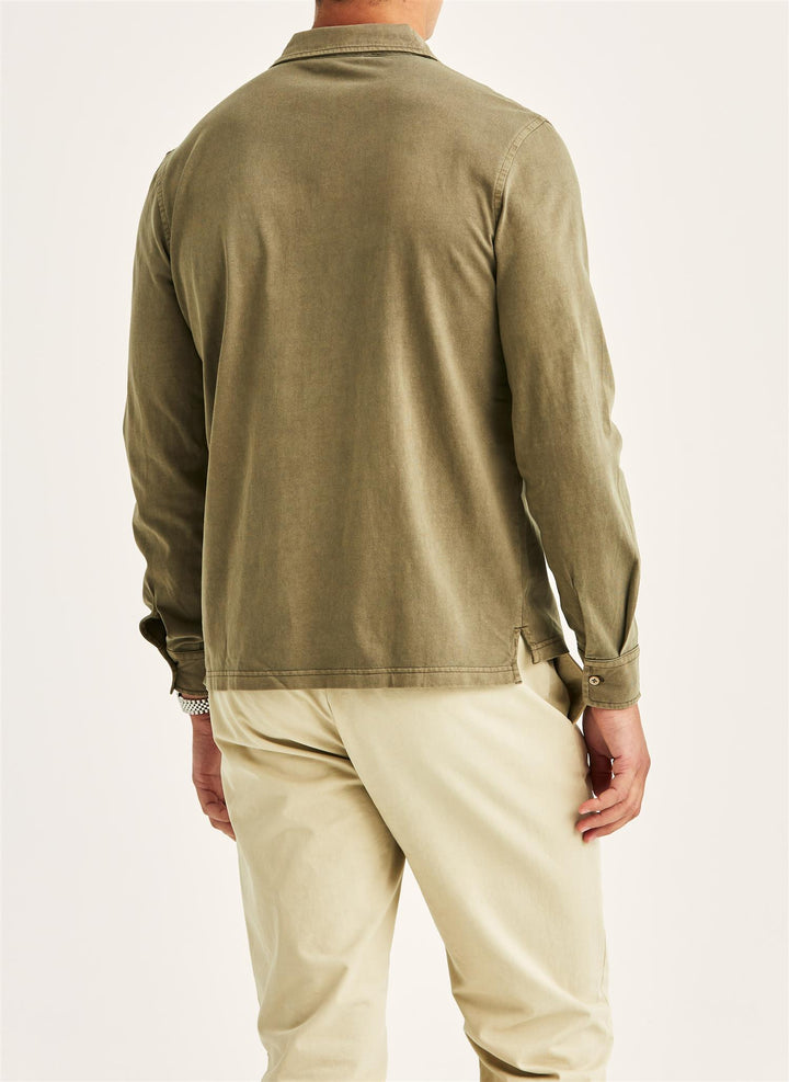 Harland LS Polo Shirt Olive