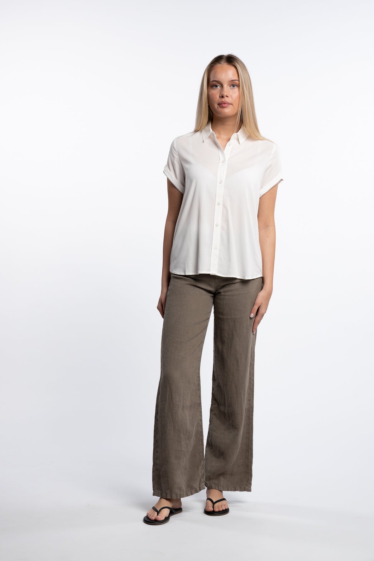 Majan SS Shirt 9942- Clear Cream