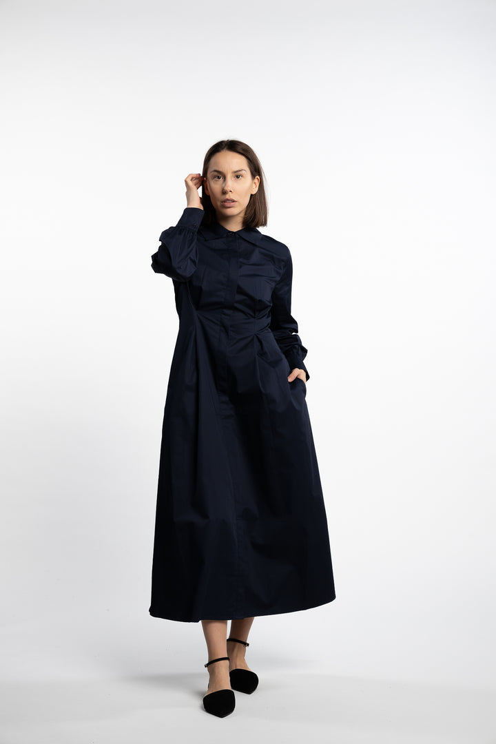 Leandra Dress- Navy