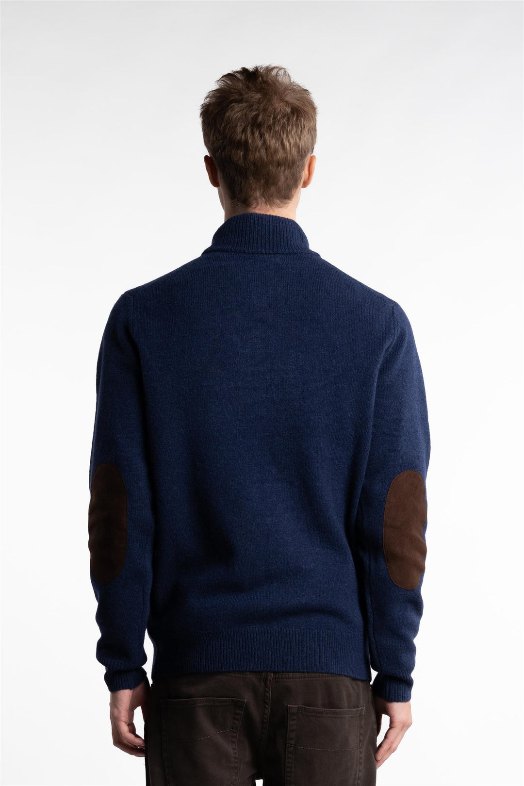 Essential Patch Half Zip Deep Blue