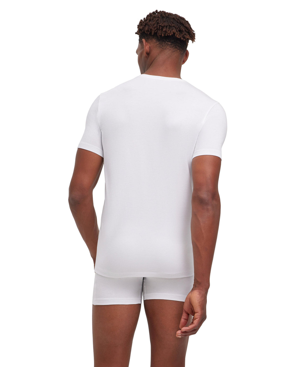 UW Comfort Deep V-Neck White