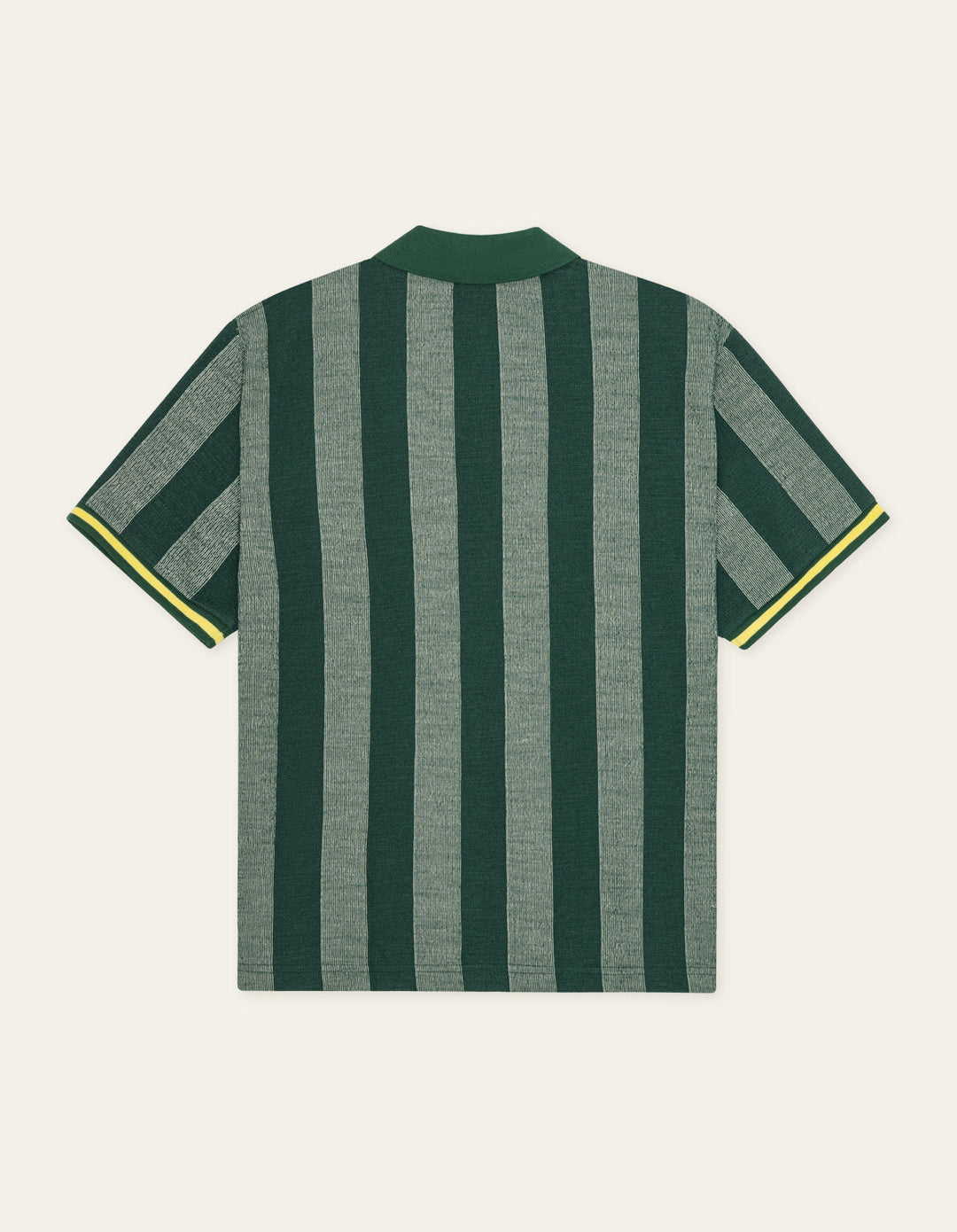 Stripe Jacquard Football Jersey Pine Green – back