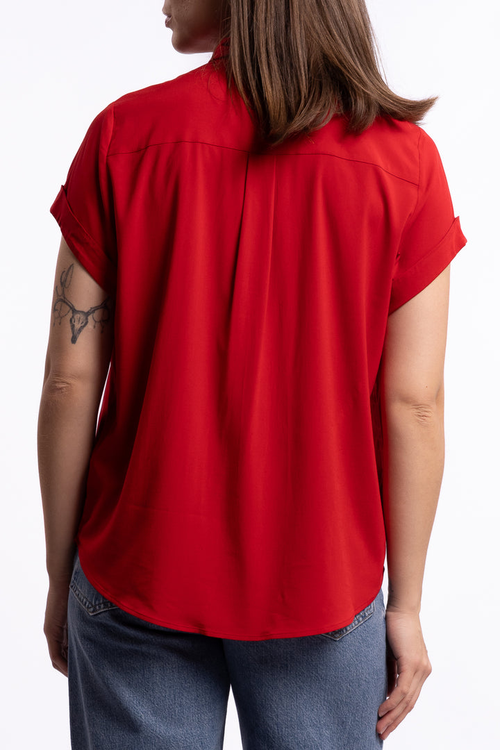 Majan SS Shirt 9942 - Haute Red