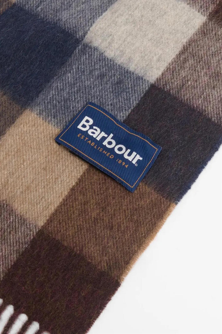 Large Tattersall Scarf Midnight Oak