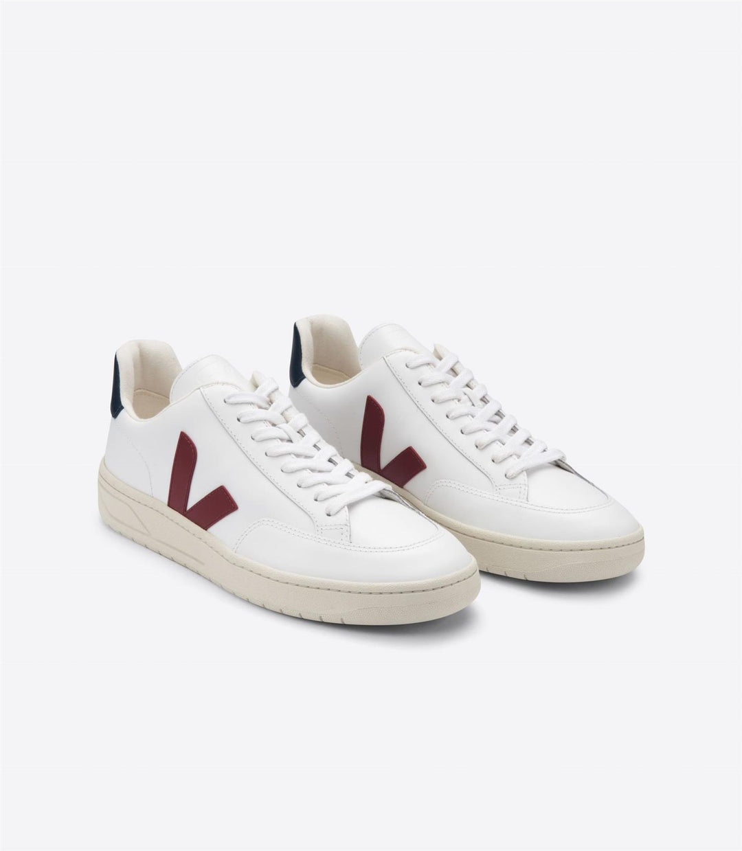 V-12 Leather Extra-White Marsala Nautico