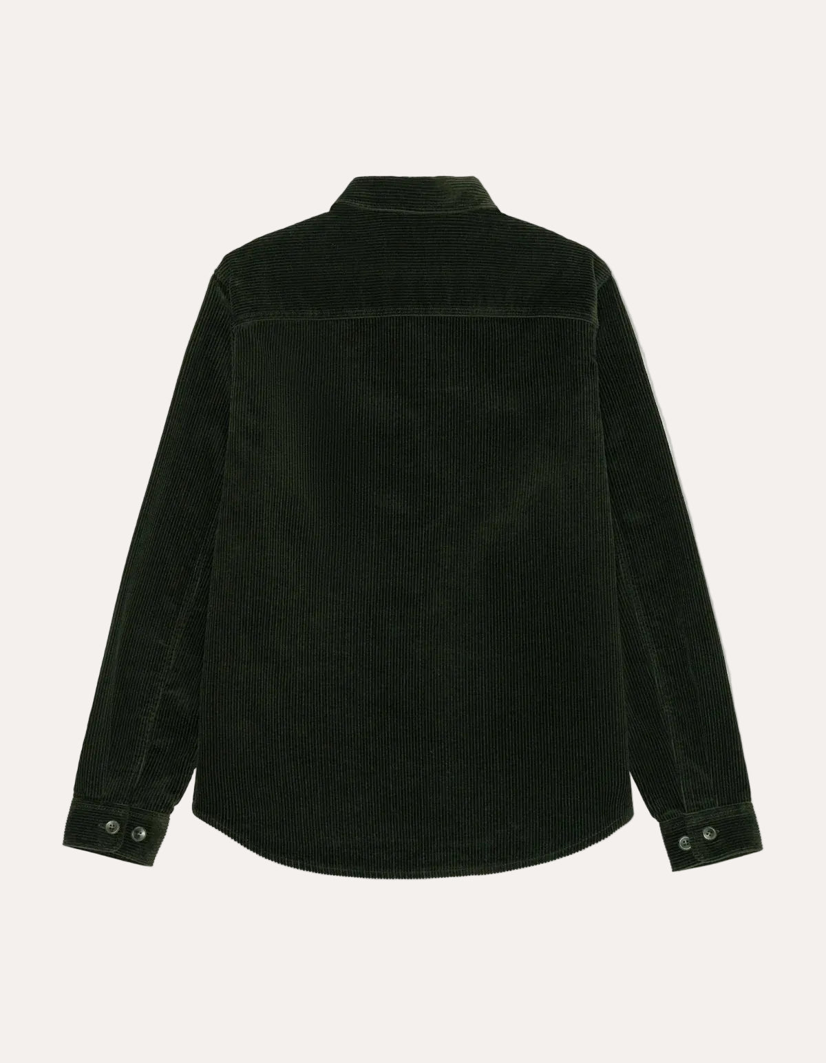 Corduroy Overshirt Rosin Green - packshot bak