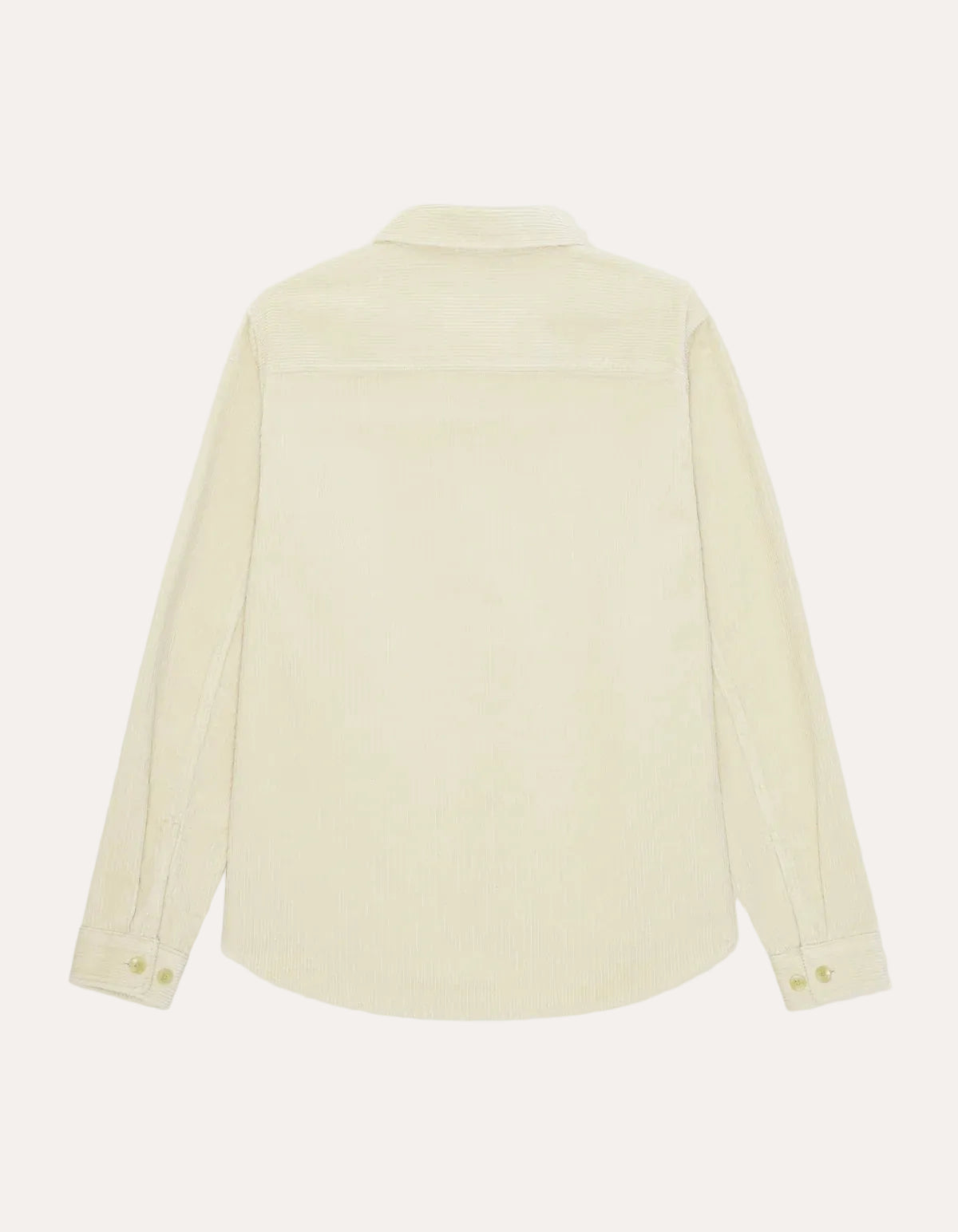 Corduroy Overshirt Ivory - packshot bak