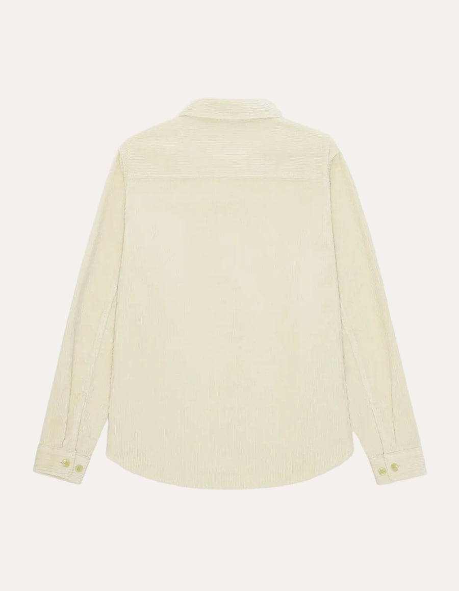 Corduroy Overshirt Ivory - packshot bak