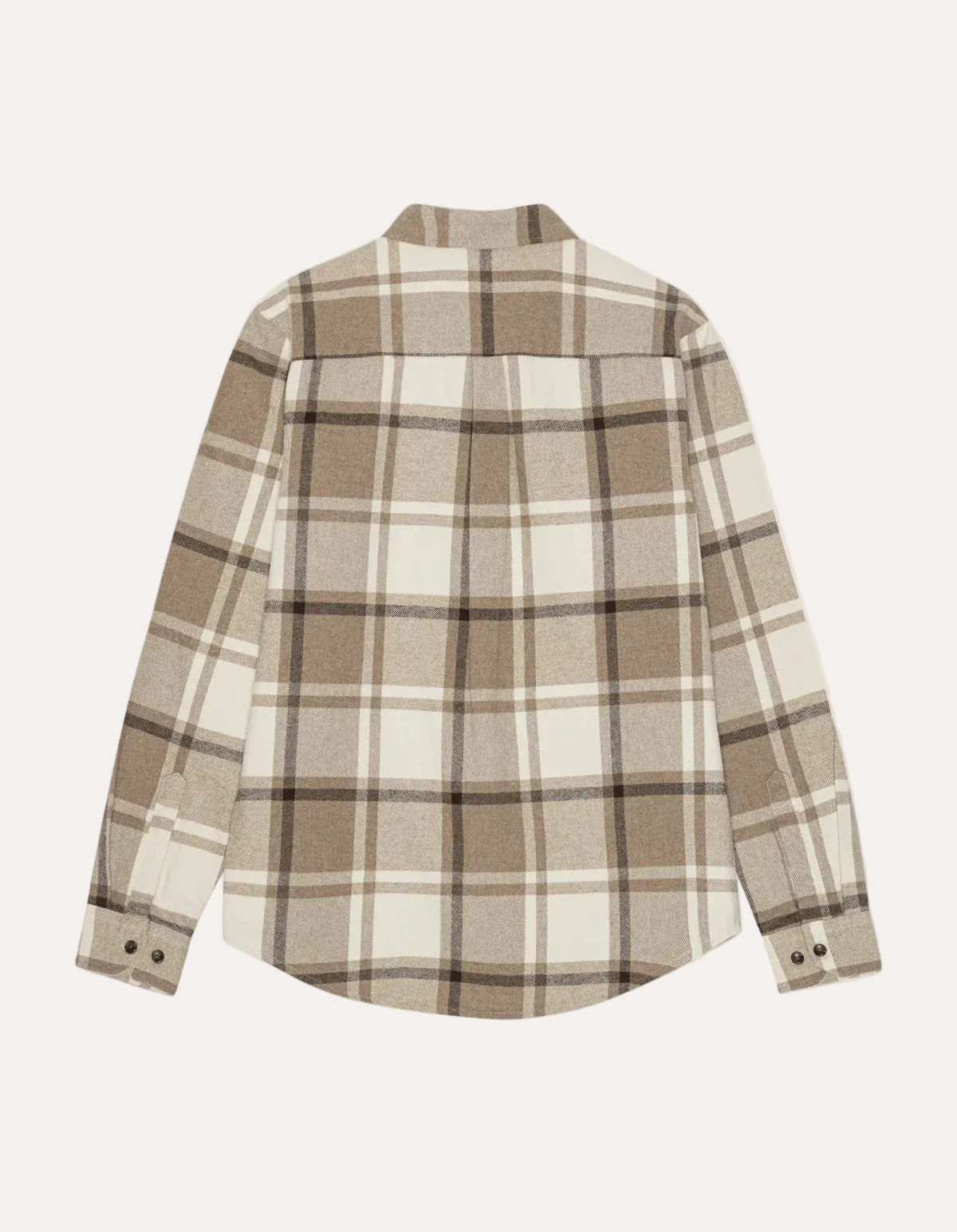 Check Flannel Shirt Caribou - packshot rygg