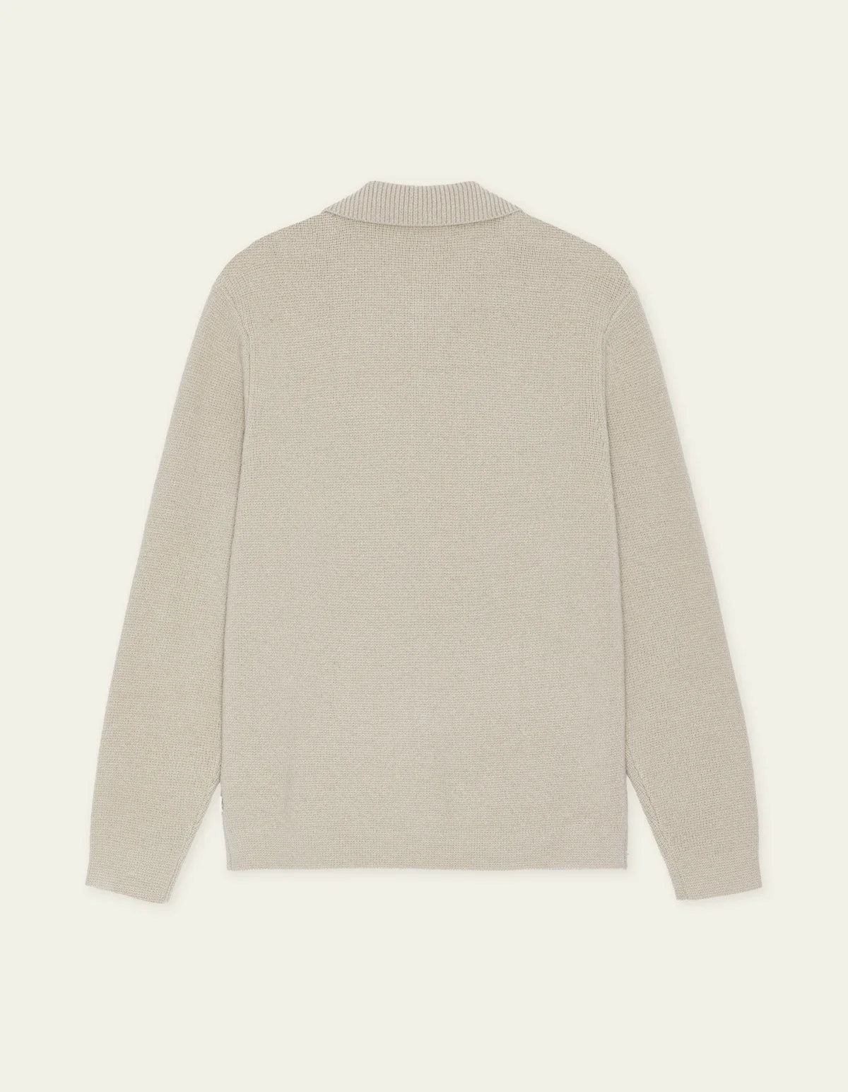 Milano Knit Overshirt Light Sand - packshot bak