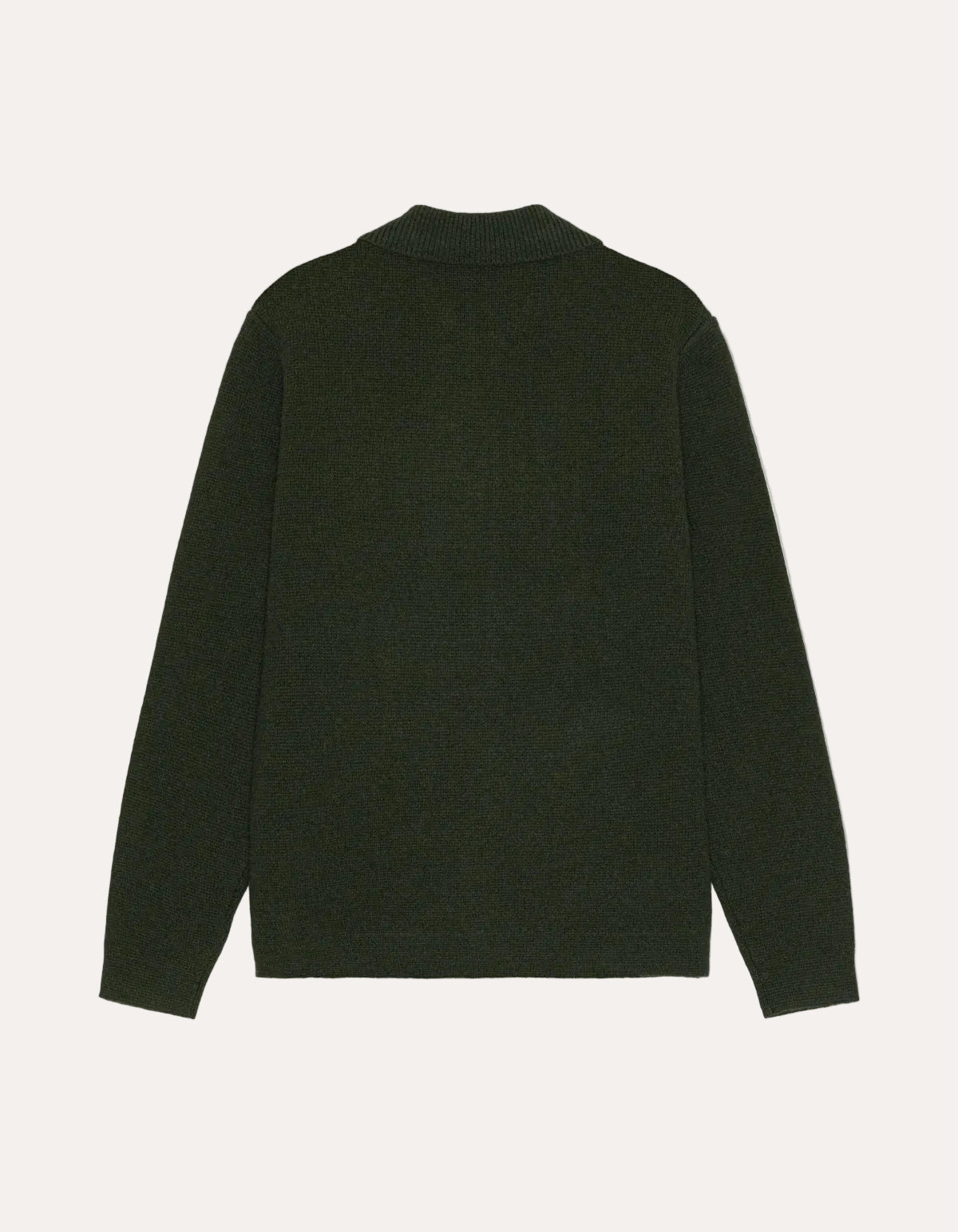Milano Knit Overshirt Rosin Green - packshot bak