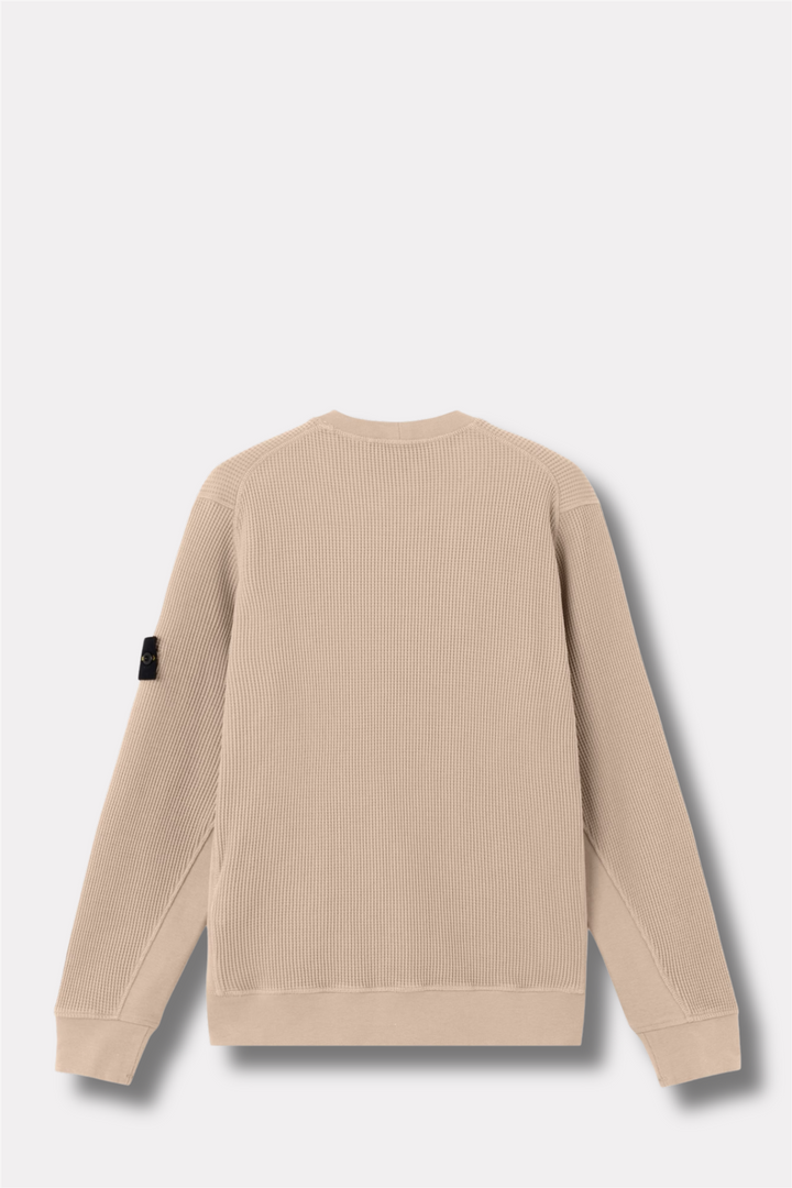 6100056 Regular-fit crewneck sweatshirt Beige
