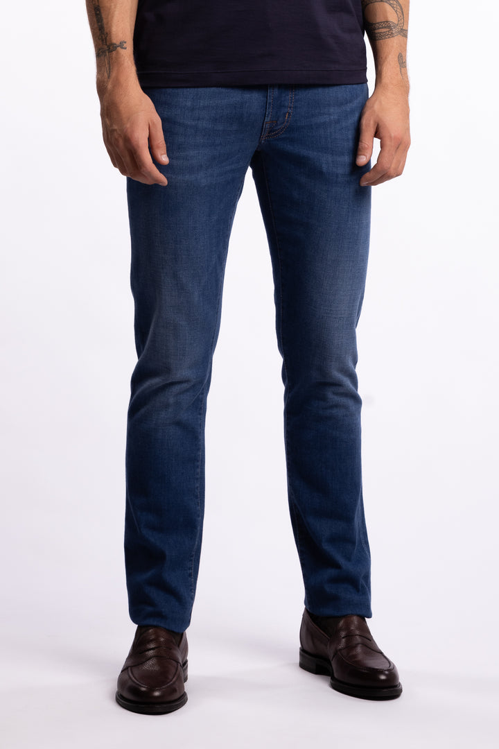 Michelangelo Slim Fit Jeans D375 Soft Touch Cloud
