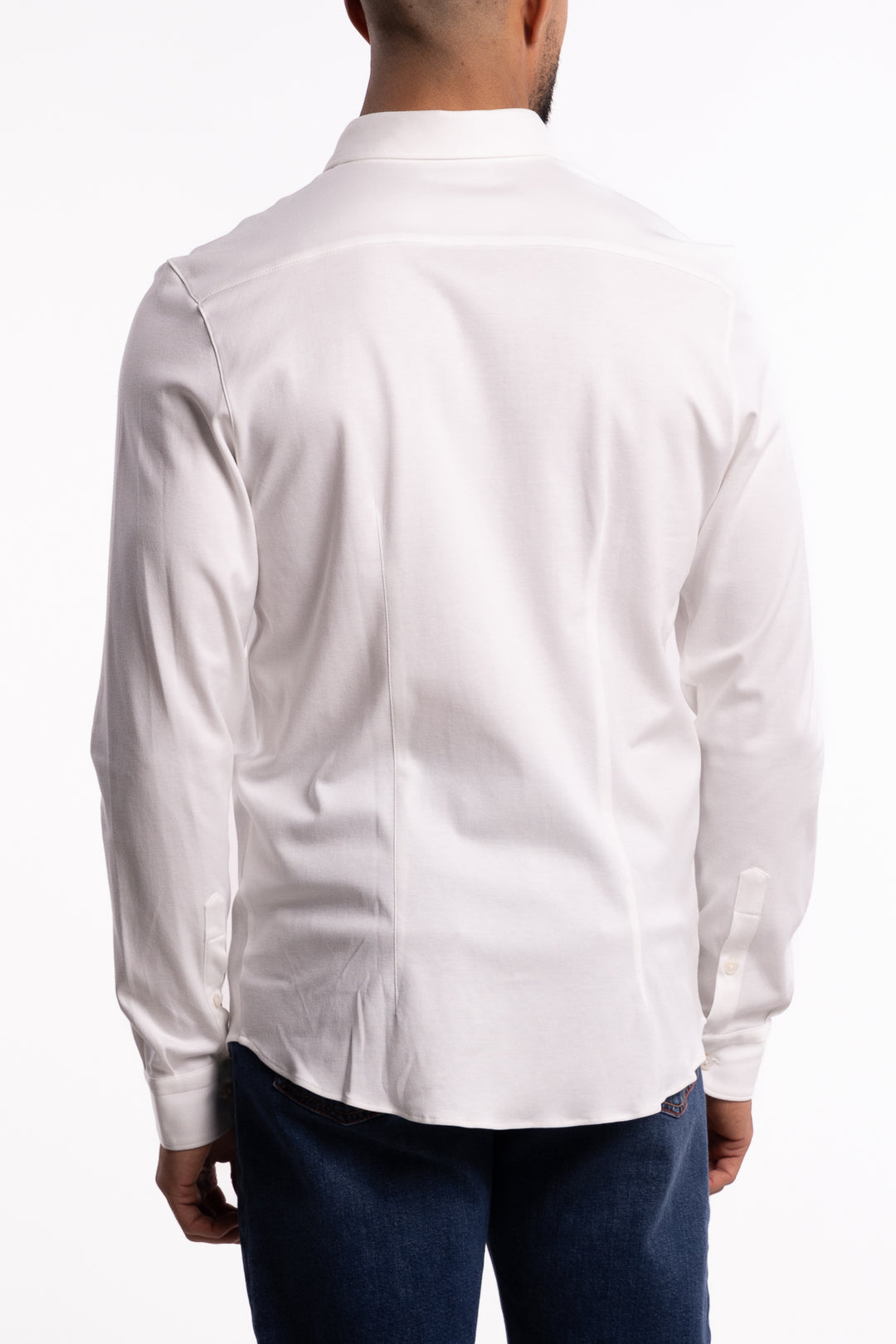 Cotton Stretch Shirt White