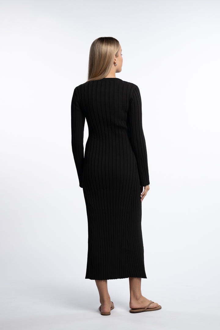 Zaneta Knit Dress- Black