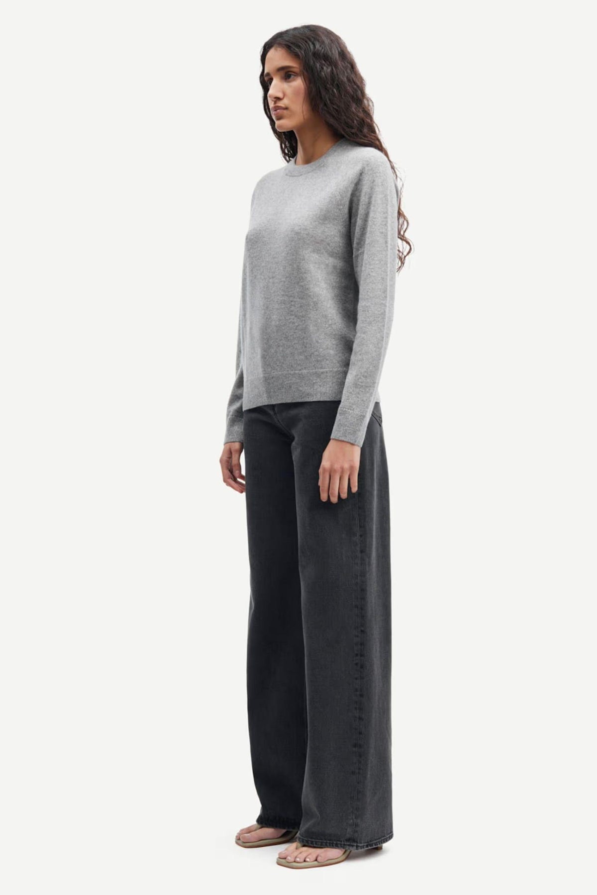 Boston O- Neck 6304 Grey Melange