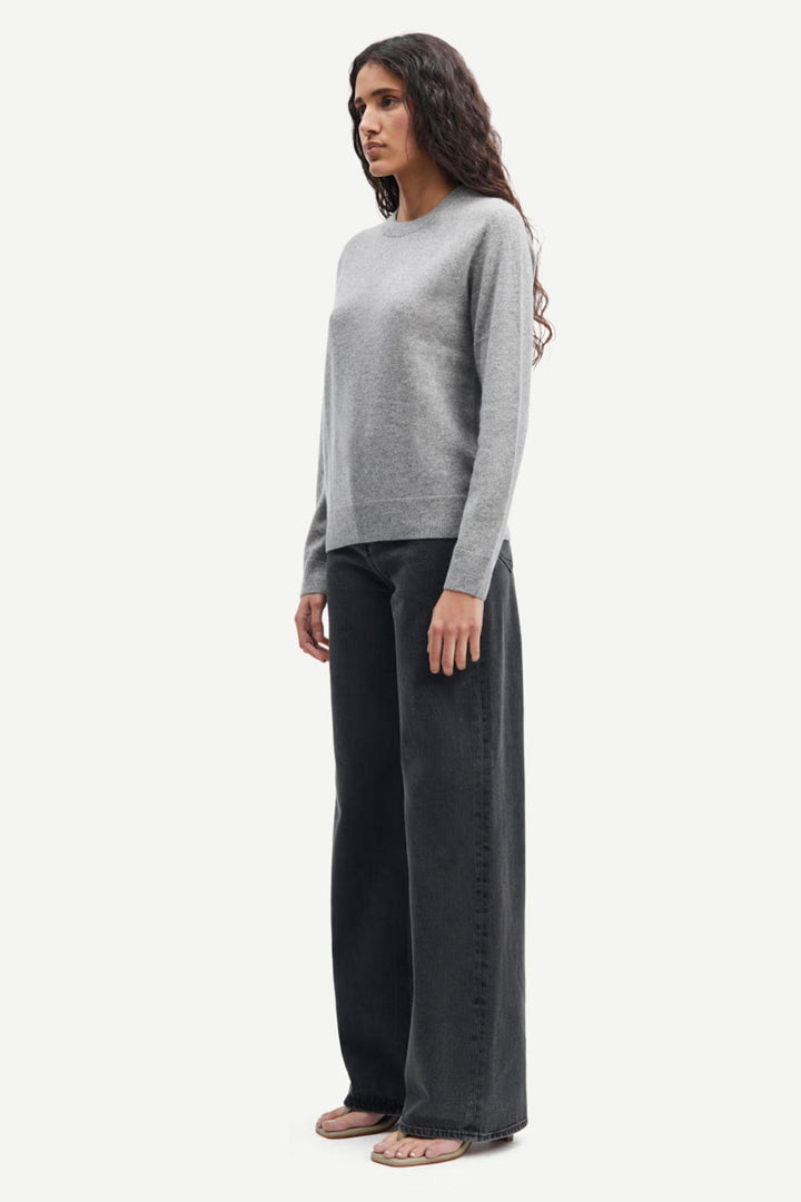 Boston O- Neck 6304 Grey Melange