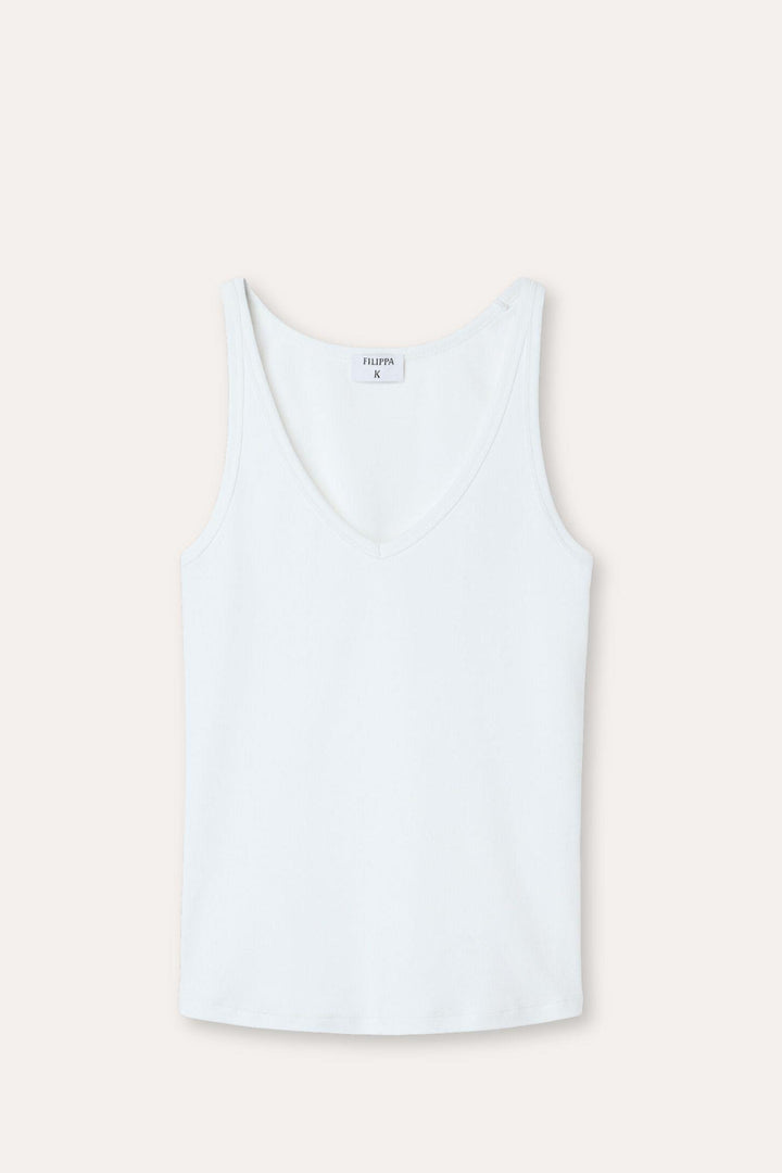 V-Neck Tank White