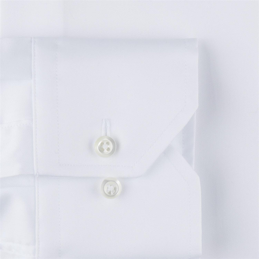 Fitted Body Twill Shirt XL-Sleeves White