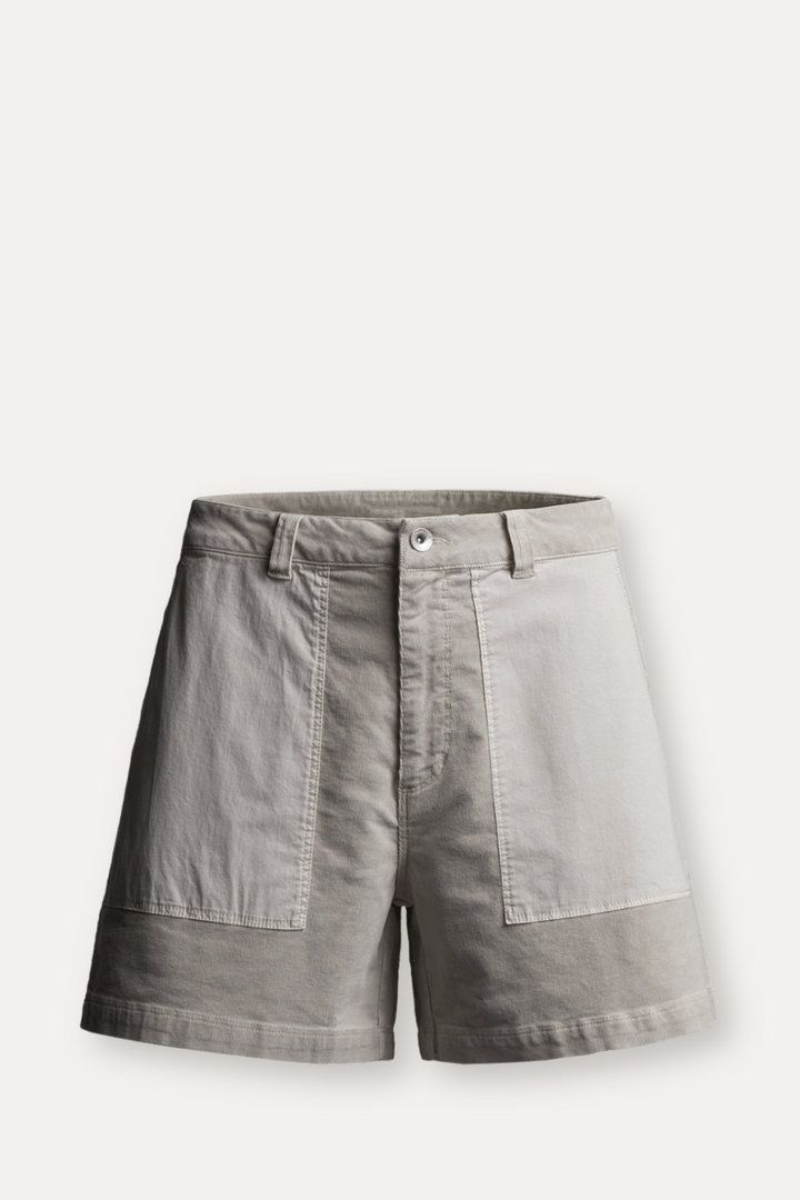 Bay blocked corduroy shorts - Sand
