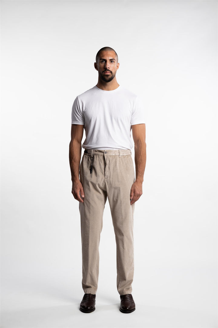 Soft Touch Corduroy Pants Beige