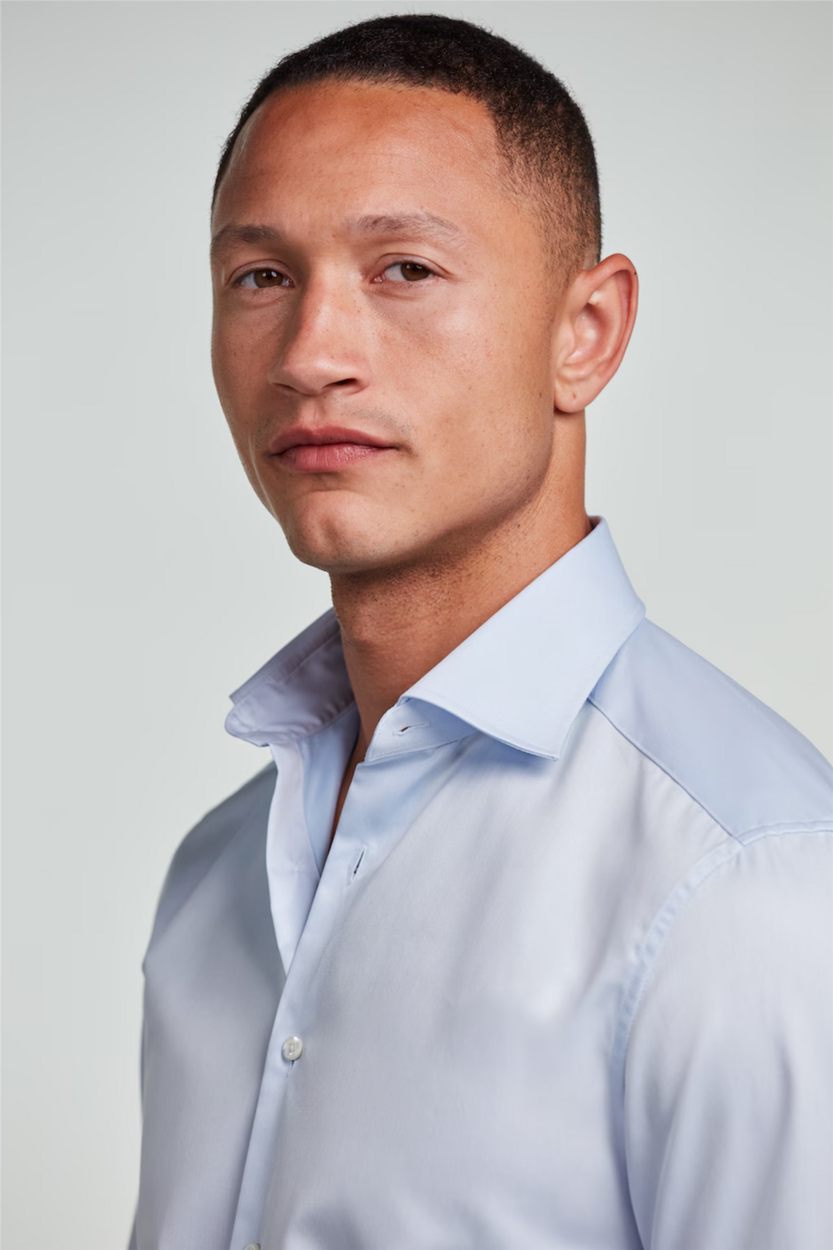 Regular Twill Shirt Light Blue