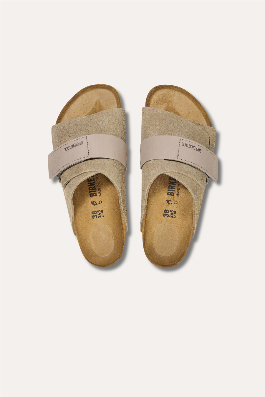Men's Kyoto Nubuck/Suede Leather Taupe