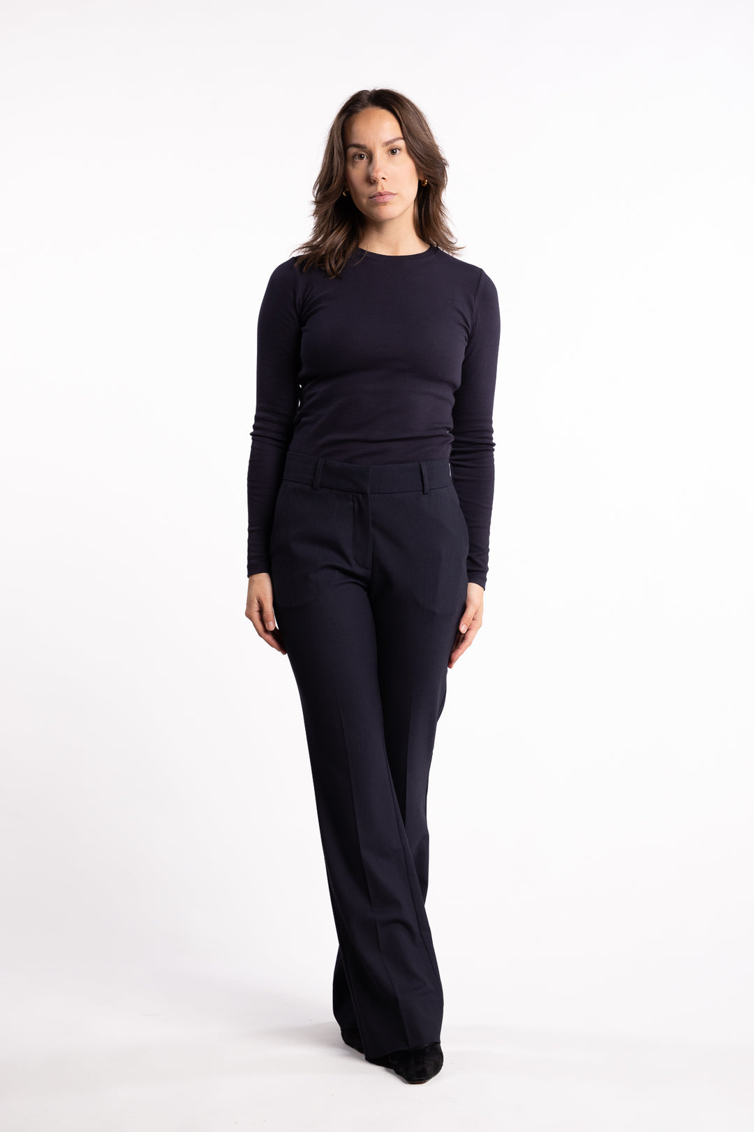ClaraFV - Navy Mini Pinstripe