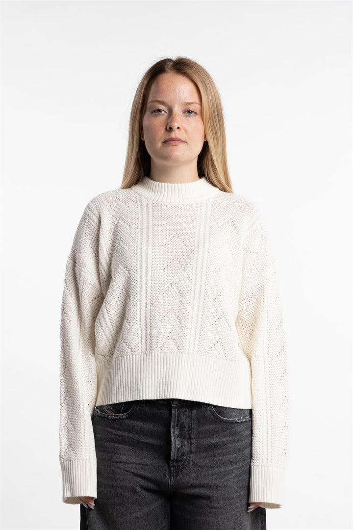 Serena Knit Sweater- White