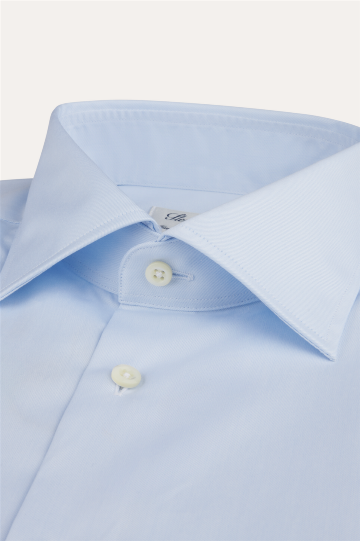 Regular Twill Shirt French Cuffs Light Blue
