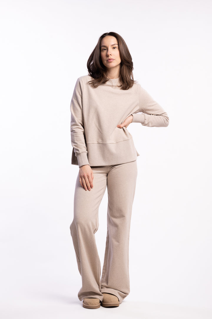 Sadie Sweater- Beige Melange