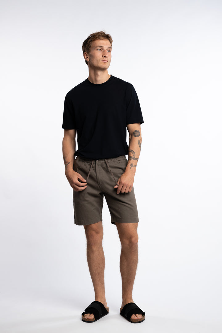 Barcelona Cotton/Linen Shorts Dusty Green